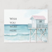 Kust van Ocean Beach Briefkaart (Voorkant)