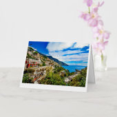 Kust van Positano Folie Wenskaart (Orchidee)