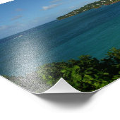 Kust van Saint Lucia Caribbean Vacation Foto Afdruk (Hoek)