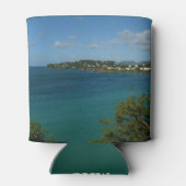 Kust van Saint Lucia Caribbean Vacation Foto Blikjeskoeler (Achterkant)