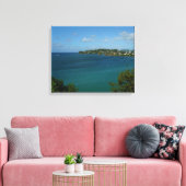 Kust van Saint Lucia Caribbean Vacation Foto Canvas Afdruk (Insitu (Woonkamer))