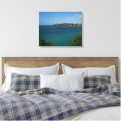 Kust van Saint Lucia Caribbean Vacation Foto Canvas Afdruk (Insitu (Slaapkamer))