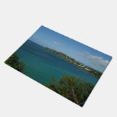 Kust van Saint Lucia Caribbean Vacation Foto Deurmat (Schuin)