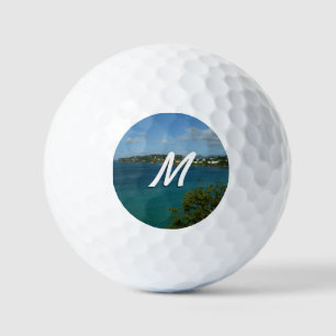 Kust van Saint Lucia Caribbean Vacation Foto Golfballen