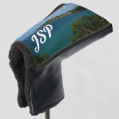Kust van Saint Lucia Caribbean Vacation Foto Golfheadcover (3/4 voorkant)
