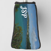 Kust van Saint Lucia Caribbean Vacation Foto Golfheadcover (Draai 90)
