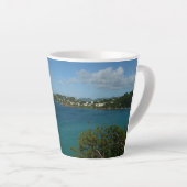 Kust van Saint Lucia Caribbean Vacation Foto Latte Mok (Rechterhoek)