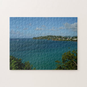 Kust van Saint Lucia Caribbean Vacation Foto Legpuzzel