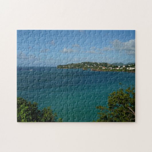 Kust van Saint Lucia Caribbean Vacation Foto Legpuzzel (Horizontaal)