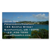 Kust van Saint Lucia Caribbean Vacation Foto Magnetisch Visitekaartje (Voorkant)