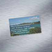 Kust van Saint Lucia Caribbean Vacation Foto Magnetisch Visitekaartje (Voorbeeld)