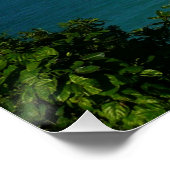 Kust van Saint Lucia Caribbean Vacation Foto Perfect Poster (Hoek)