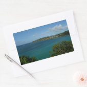 Kust van Saint Lucia Caribbean Vacation Foto Rechthoekige Sticker (Envelop)