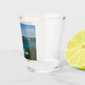 Kust van Saint Lucia Caribbean Vacation Foto Shot Glas (Rechts)
