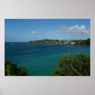 Kust van St. Lucia Caribische Vakantie Foto Poster