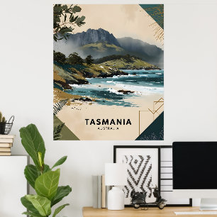 kust van Tasmanië Poster
