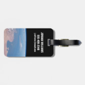 Kust van Tunesië en Libië en eiland Sicilië Bagagelabel (Achterkant horizontaal)