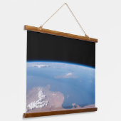 Kust van Tunesië en Libië en eiland Sicilië Hangend Wandkleed (Gebogen)