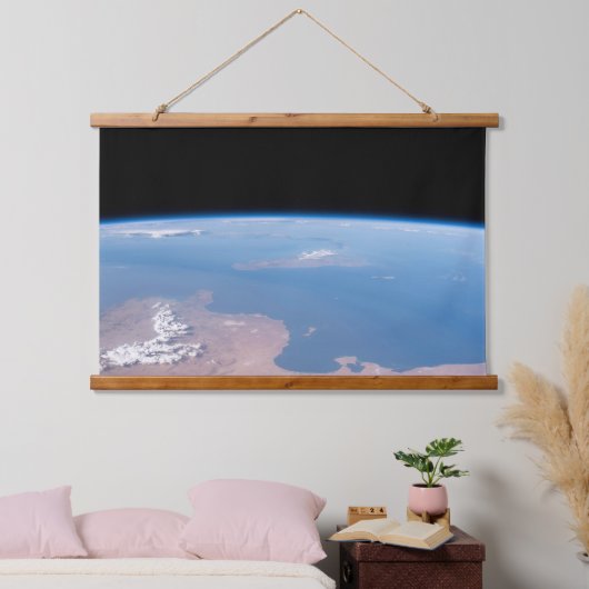 Kust van Tunesië en Libië en eiland Sicilië Hangend Wandkleed (Slaapkamer)