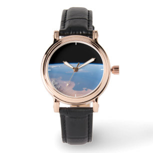 Kust van Tunesië en Libië en eiland Sicilië Horloge