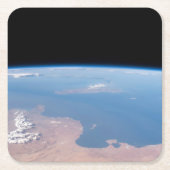 Kust van Tunesië en Libië en eiland Sicilië Kartonnen Onderzetters (Voorkant)