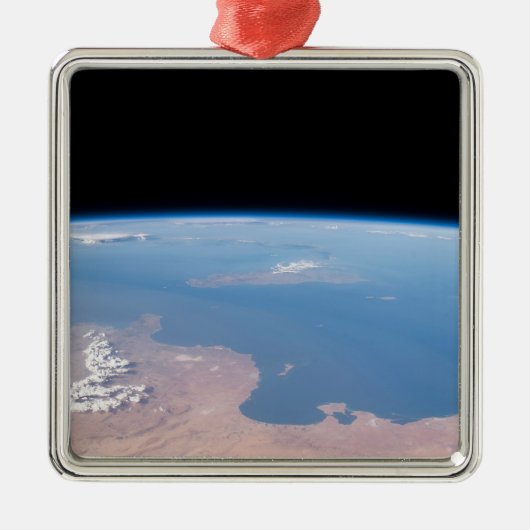 Kust van Tunesië en Libië en eiland Sicilië Metalen Ornament (Voorkant)