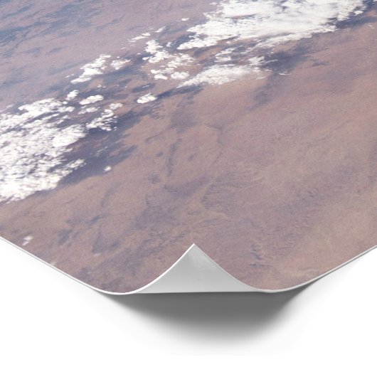 Kust van Tunesië en Libië en eiland Sicilië Poster (Hoek)