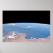 Kust van Tunesië en Libië en eiland Sicilië Poster (Voorkant)