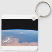 Kust van Tunesië en Libië en eiland Sicilië Sleutelhanger (Achterkant)