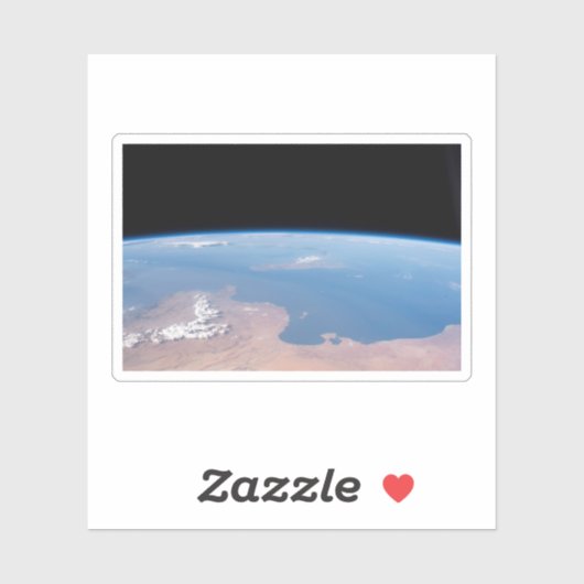 Kust van Tunesië en Libië en eiland Sicilië Sticker (Vel)