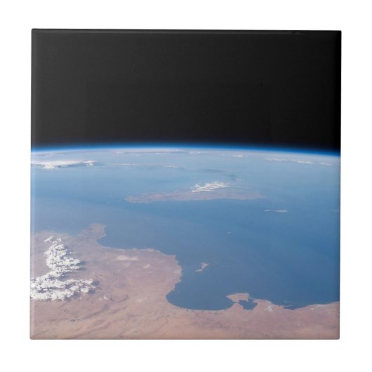 Kust van Tunesië en Libië en eiland Sicilië Tegeltje (Voorkant)