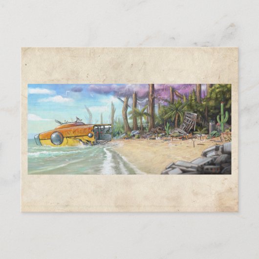 Kust van verwoesting - Briefkaart (Voorkant)