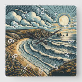 Kust Vierkante Klok (Voorkant)