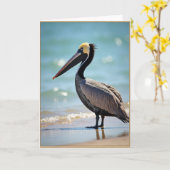 Kust Vogels Vaderdag Kaart (Gele Bloem)