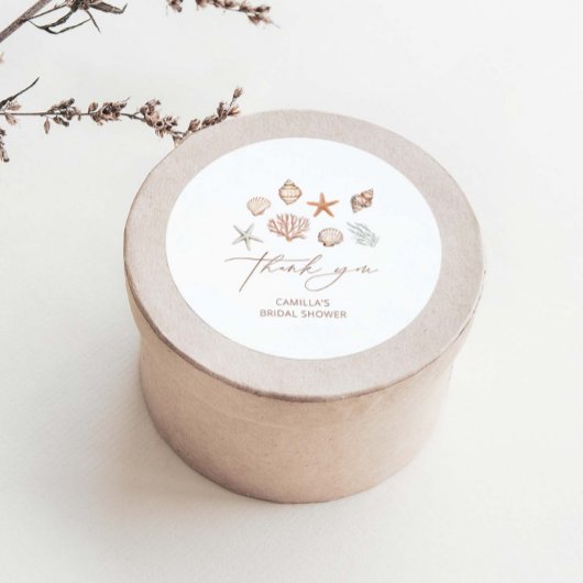 Kust Vrijgezellenfeest Bedankt Classic Round Ronde Sticker