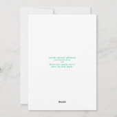 Kust VROLIJK KERSTBOMEN 4 Foto's Turquoise Feestdagenkaart (Achterkant)