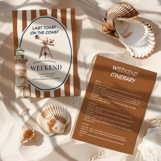 Kust Vuurtoren Bachelorette Kaart