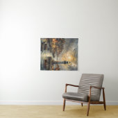 Kust Vuurtoren & Seaside Village Sunset Art Wandkleed (In Situ (horizontaal))