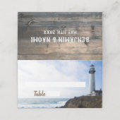 Kust Vuurtoren Trouwplaats kaarten Plaatskaartje (Buitenkant ongevouwen)