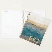 Kust Watercolor Initiaal Monogram Planner (Display)