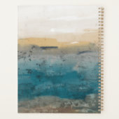 Kust Watercolor Initiaal Monogram Planner (Achterkant)
