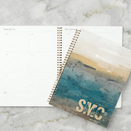 Kust Watercolor Initiaal Monogram Planner
