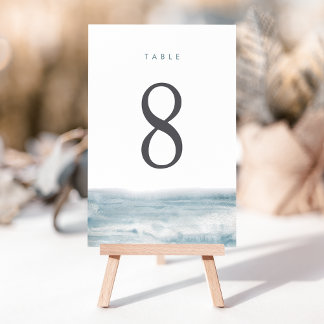 Kust Waterverf Ocean Wedding Kaart
