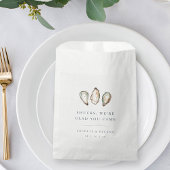 Kust Waterverf Oester Bruiloft Bedankzakje