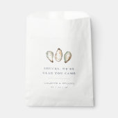 Kust Waterverf Oester Bruiloft Bedankzakje (Voorkant)