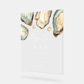 Kust Waterverf Oyster Bar Sign Acryl Bord (Hoek)