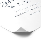 Kust Waterverf Oyster Bar Sign Poster (Hoek)