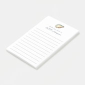 Kust Waterverf Oyster gepersonaliseerde gevoerd Post-it® Notes (Schuin)