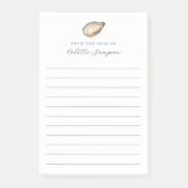 Kust Waterverf Oyster gepersonaliseerde gevoerd Post-it® Notes (Voorkant)