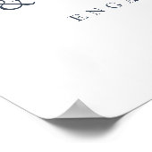 Kust Waterverf Oyster & Pearl Welcome Sign Poster (Hoek)